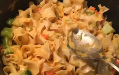 Delicious Cheesy Vegetables and Noodles Recipe