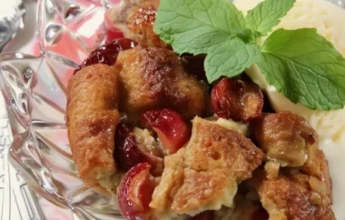 Delicious Cherry Bread Pudding Recipe
