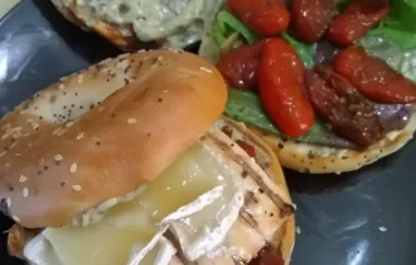 Delicious Chicken and Brie Sandwiches with a Tangy Roasted Cherry Tomato Twist