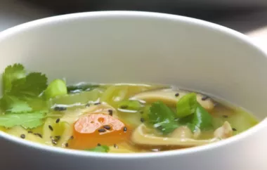 Delicious Chicken and Veggie Miso Soup Made in the Instant Pot