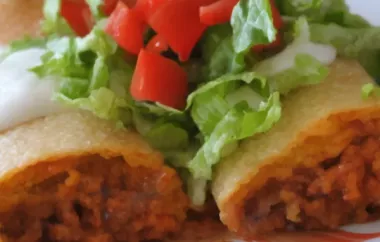 Delicious Chicken Chimichanga in the Oven