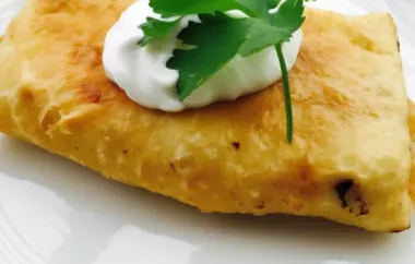Delicious Chicken Chimichangas with Creamy Sour Cream Sauce