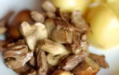 Delicious Chicken Hearts with Mushroom Recipe