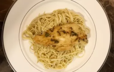 Delicious Chicken Piccata with Angel Hair Pasta Recipe