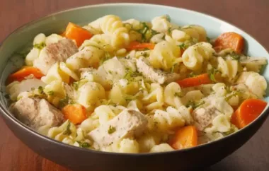 Delicious Chicken Rotini Soup Recipe
