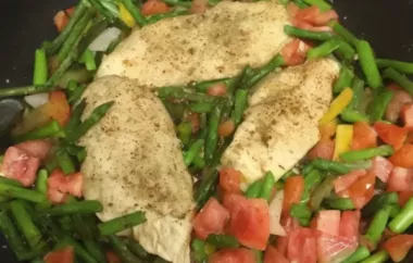 Delicious Chicken with Asparagus and Roasted Red Peppers