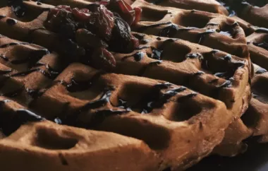 Delicious Chocolate Chip Waffles for a Sweet Breakfast Treat
