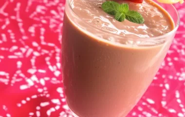 Delicious Chocolate Covered Strawberry Smoothie