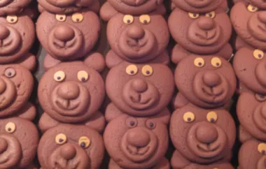 Delicious Chocolate Teddy Bear Cookies