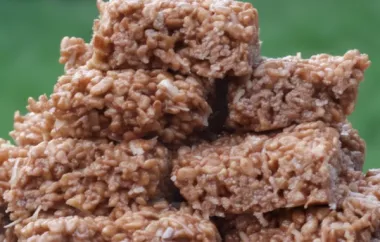 Delicious Coconut and Chocolate Rice Krispies Recipe
