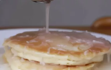 Delicious Coconut Pancake Syrup Perfect for Breakfast or Brunch