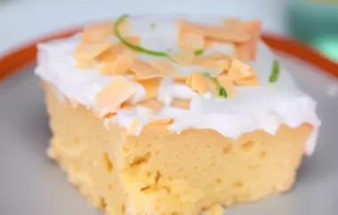 Delicious Coconut Tres Leches Cake Recipe