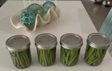 Delicious Cold Pickled Green Beans Recipe