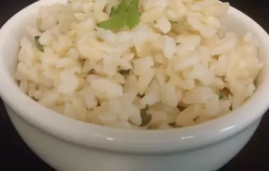 Delicious Copycat Chipotle Cilantro Lime Brown Rice Recipe