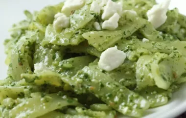Delicious Coriander Pesto Tagliatelle Recipe