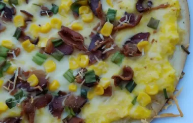 Delicious Corn and Bacon Pizza Recipe