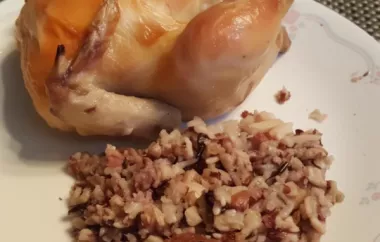 Delicious Cornish Game Hens with Rice Stuffing Recipe