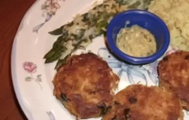 Delicious Crab Cakes with a Hint of Green Onions
