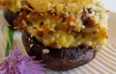 Delicious Crab-Stuffed Mushrooms Recipe