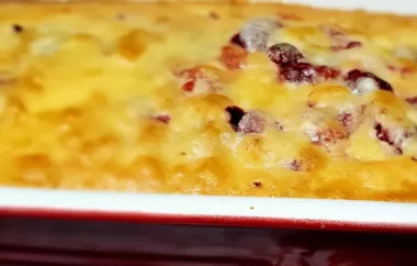 Delicious cranberry cobbler dessert recipe