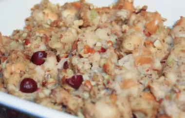 Delicious Cranberry Nut Stuffing with a Twist