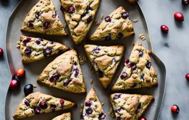 Delicious Cranberry Orange Wheat Scones