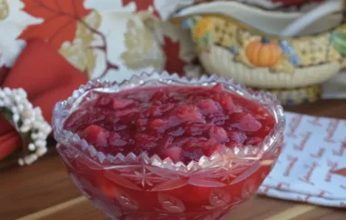 Delicious Cranberry Sauce with a Twist of Apples