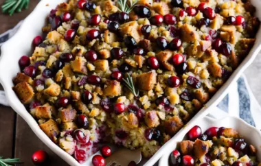 Delicious Cranberry Stuffing Recipe