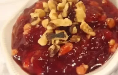Delicious Cranberry Walnut Relish Recipe