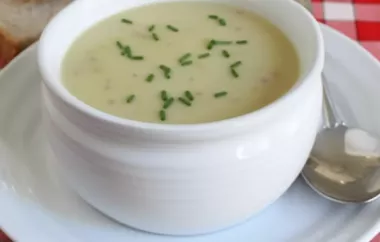 Delicious Cream of Green Garlic and Potato Soup Recipe