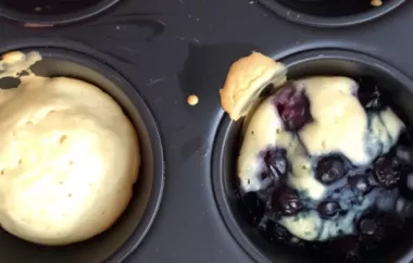 Delicious Dairy-Free Blueberry Pancake Muffins for a Quick Breakfast Treat