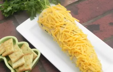 Delicious Easter Carrot Cheese Log