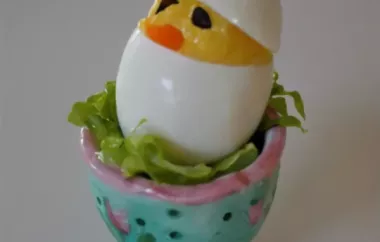 Delicious Easter Chick Deviled Eggs Recipe