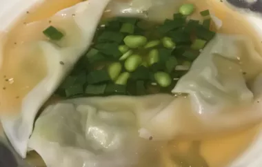 Delicious Edamame Dumplings with a Touch of Truffle Oil