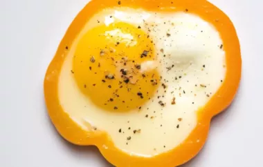 Delicious Egg-in-a-Pepper Recipe to Try at Home