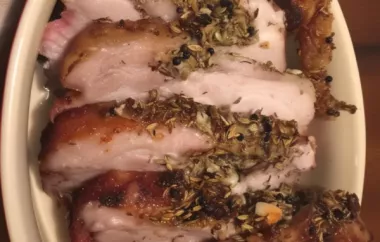 Delicious Fennel Seed Spiked Pork Roast Recipe