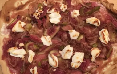 Delicious Fig and Goat Cheese Pizza Recipe