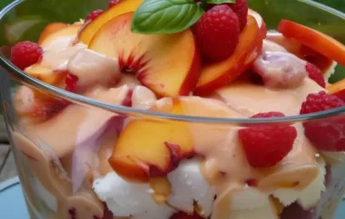 Delicious Fresh Peach Trifle Recipe