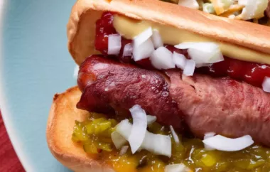 Delicious Fried Bacon Wrapped Hot Dog Recipe