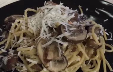 Delicious Garlic Mushroom Pasta Recipe