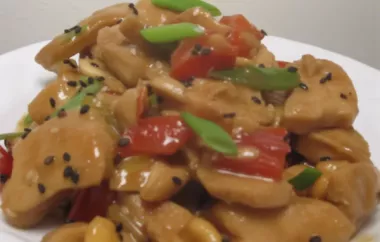 Delicious Ginger Chicken with Crunchy Cashews