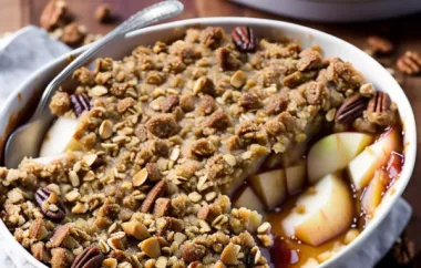 Delicious Gluten-Free Nutty Apple Crisp Recipe