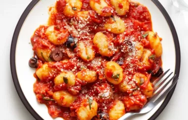 Delicious Gnocchi with Fresh Cherry Tomato Sauce