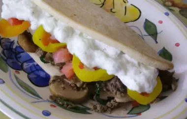 Delicious Greek-inspired Scyros Pita Sandwich