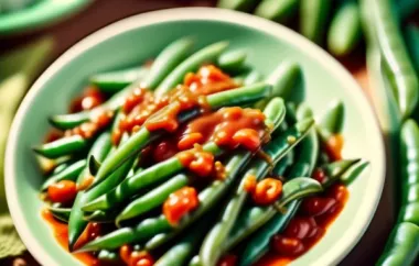 Delicious Green Beans in a Flavorful Tomato Sauce Recipe