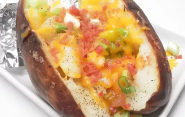 Delicious Grilled Baked Potatoes Recipe