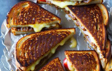 Delicious Grilled Cheese Cinnamon and Apple Sandwich Recipe