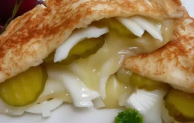 Delicious Grilled Cheese, Pickle, and Vidalia Onion Sandwich Recipe
