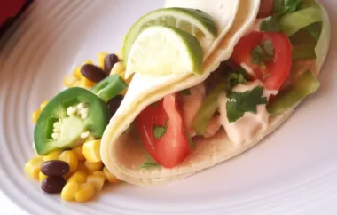Delicious Grilled Fish Tacos with Zesty Chipotle Lime Dressing