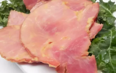 Delicious Grilled Ham Recipe